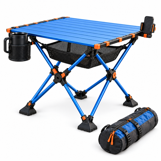 Ultra-Compact Roll-Top Folding Camping Table